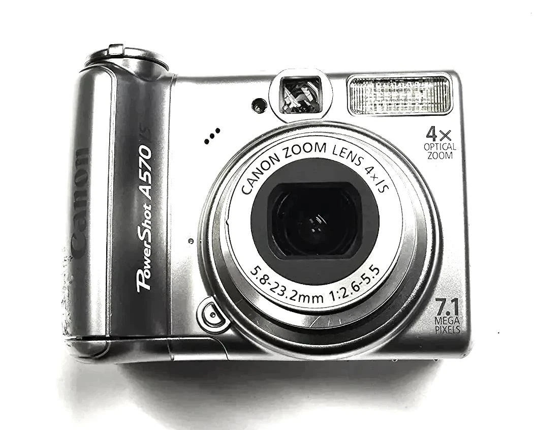 Canon PowerShot A570 IS Digital Camera – 7.1MP, 4x Zoom - free shipping