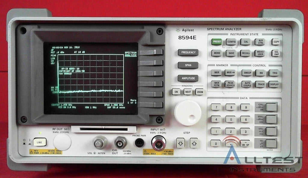 Agilent Keysight 8594E-041-102-130 Spectrum Analyzer 9kHz-2.9 GHz