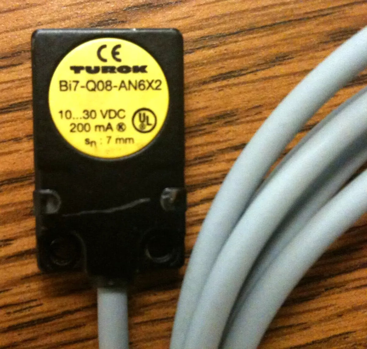 Turck BI7-Q08-AP6X2 Inductive Sensor 7mm Range Flush PNP-NO 10-30 VDC