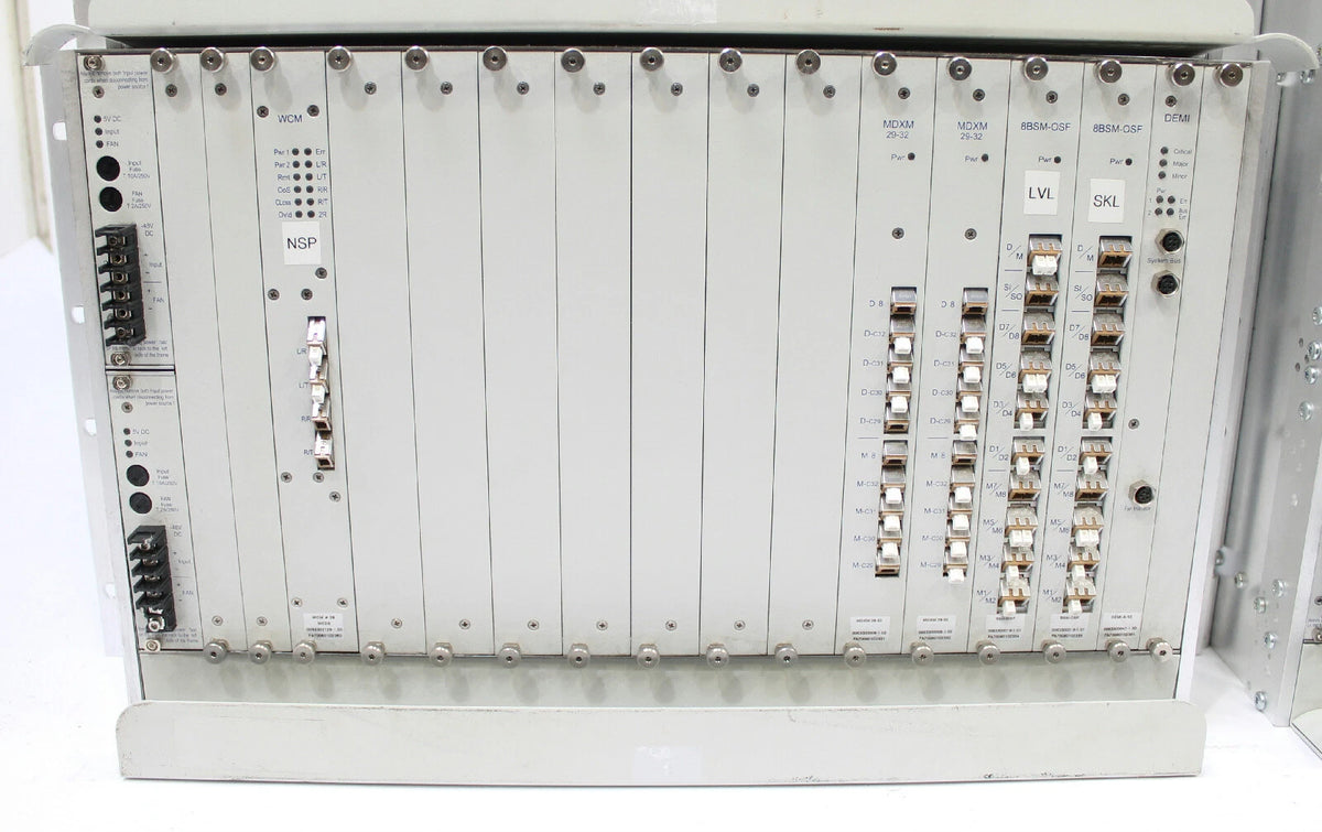 Lot of 4 ADVA Optical Networking FSP3000 Fiber Service Chassis with Modules