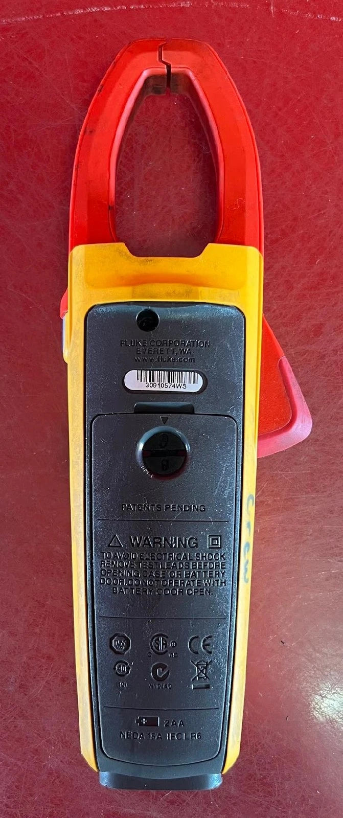 Fluke 375 True RMS AC/DC Clamp Meter, SN 30910574WS