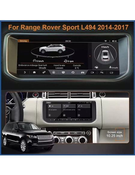 10.25" Android Car Radio Stereo For 2014-2017 Land Rover Range Rover Sport L494