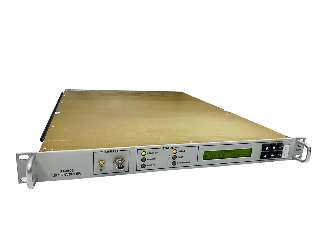 Comtech EF Data C-Band UT-4505 UpConverter 5845 to 6425 MHz 70MHz Input UT-4505