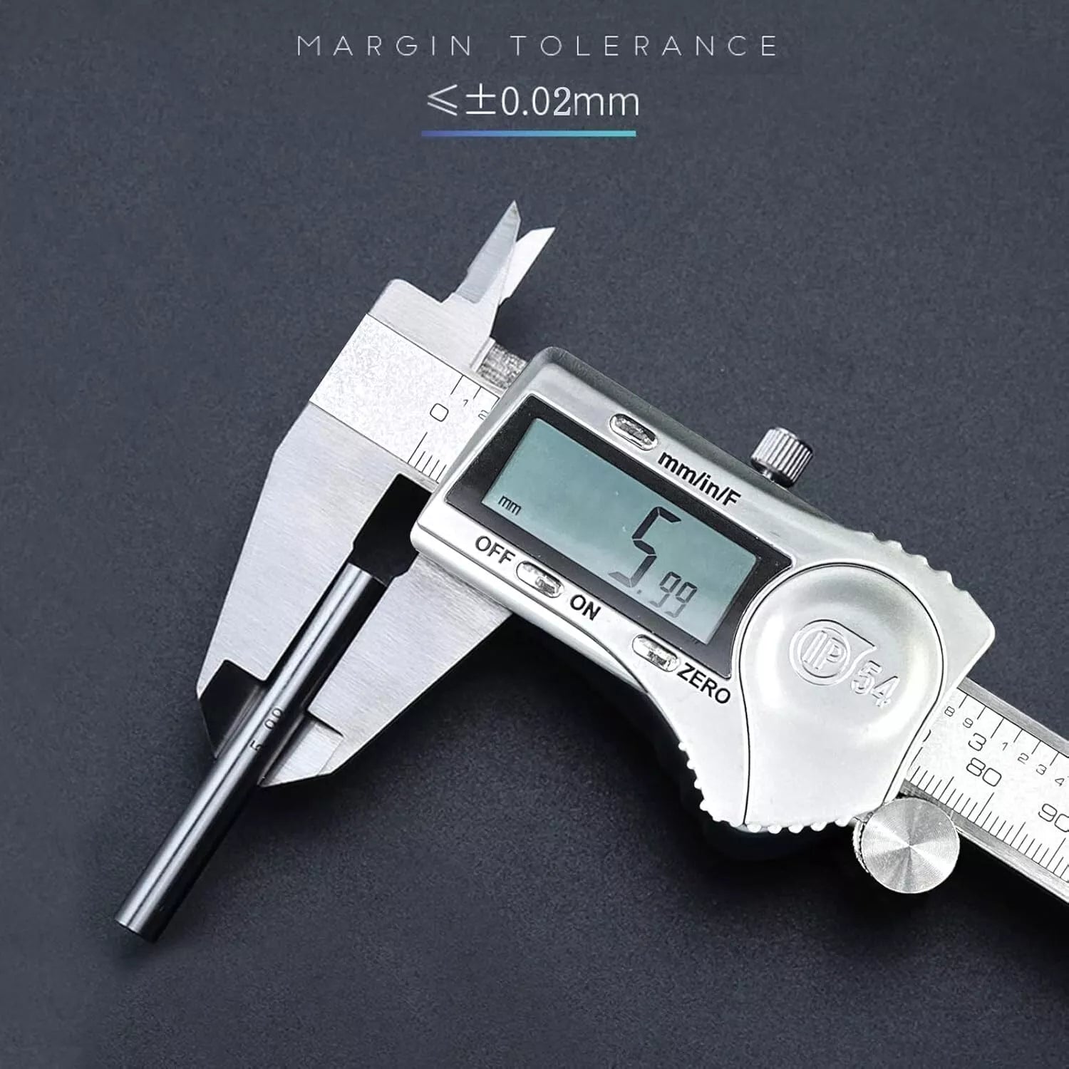 6-Inch Digital Caliper-150mm Steel Waterproof Inch/Metric/Fraction Conversion