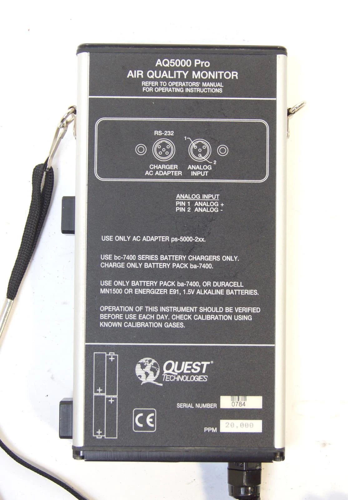 Quest Technologies AQ5000 Pro Test Meter Air Quality IAQ Monitor