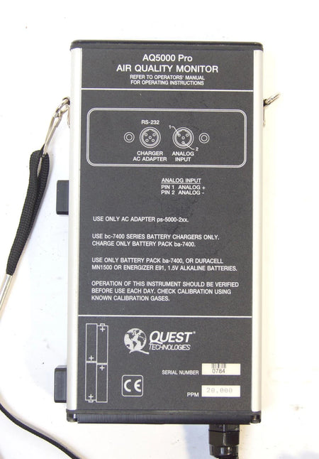 Quest Technologies AQ5000 Pro Test Meter Air Quality IAQ Monitor