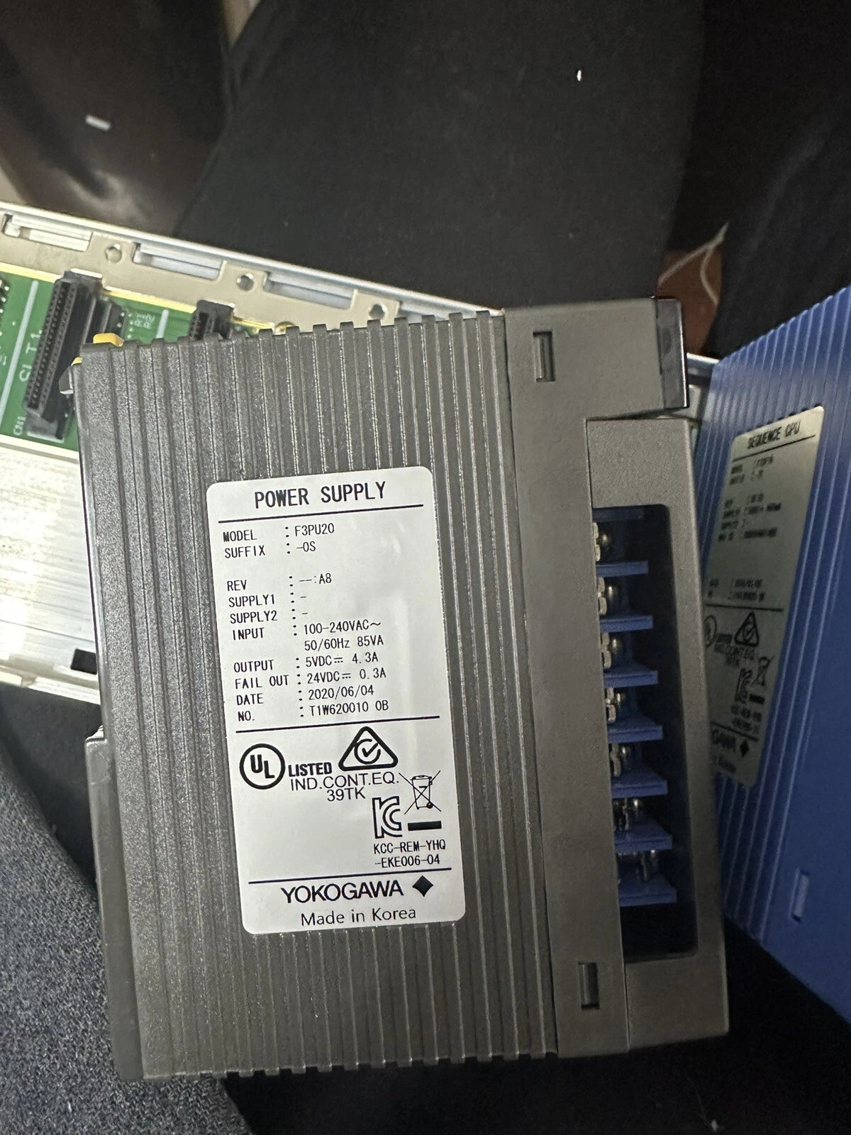 YOKOGAWA F3PU20-0S PLC: Advanced Programmable Logic Controller
