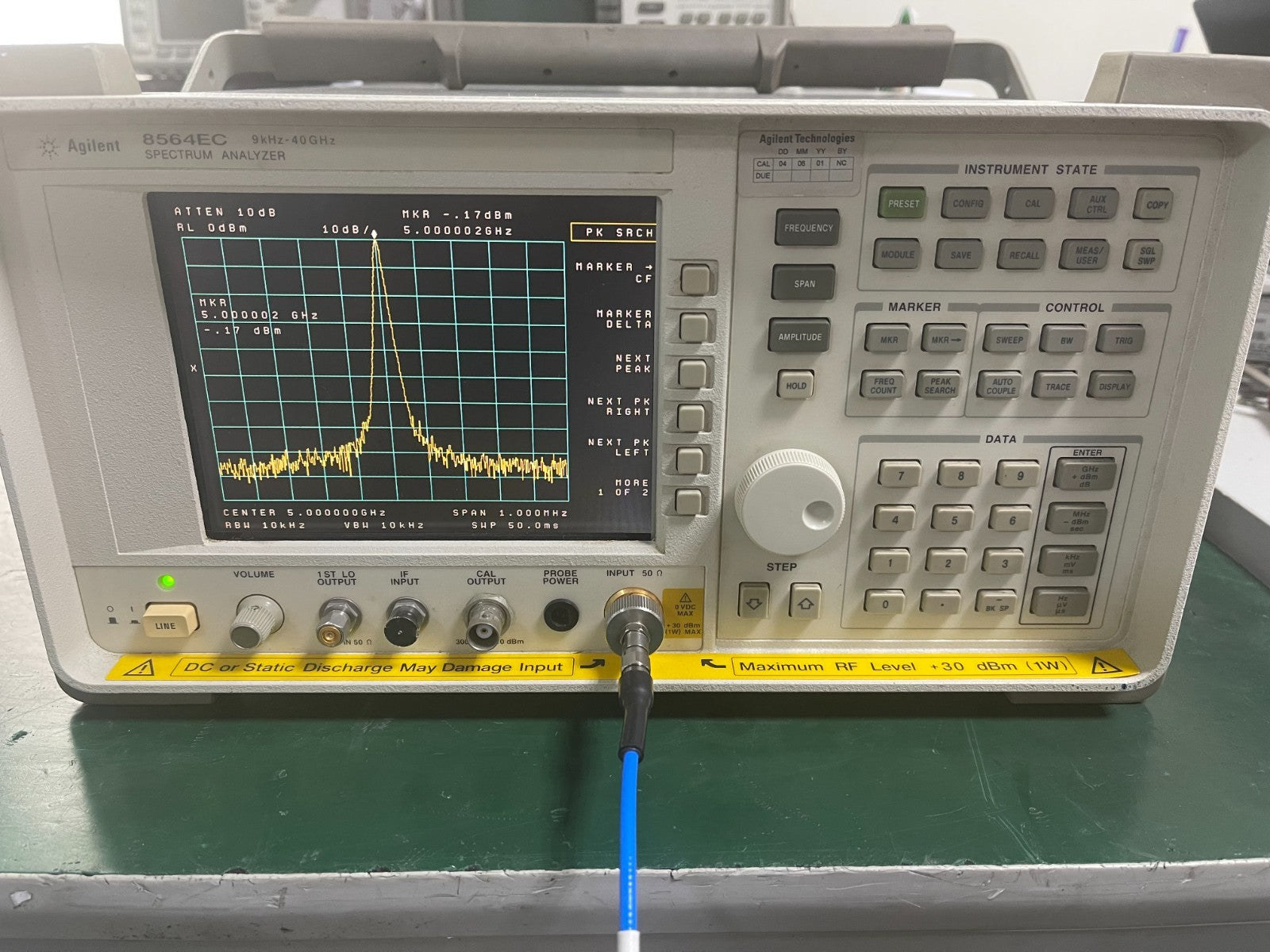 Agilent 8564EC 9KHz - 40GHz Spectrum Analyzer w/ opt.007 _0540