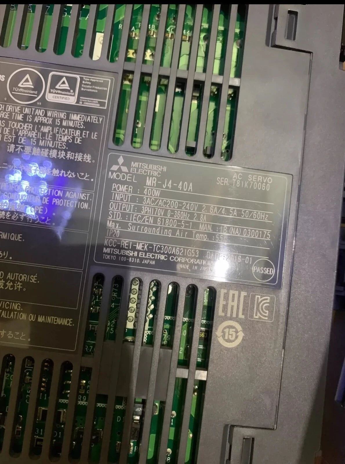 High-Performance MR-J4-40A Servo Motor Amplifier