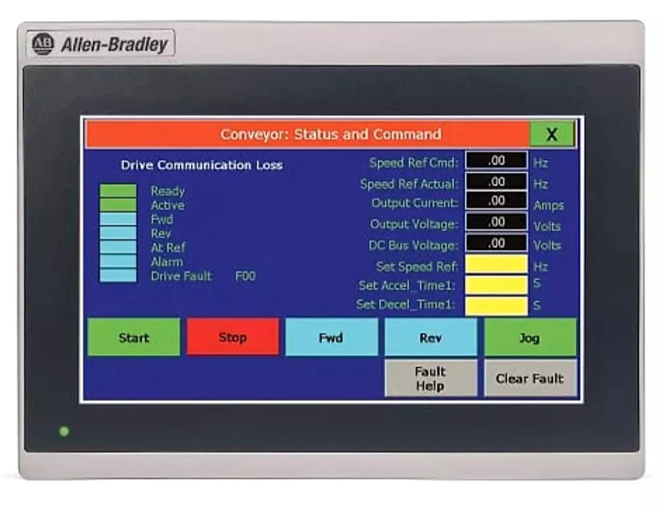 Allen-Bradley 2711R-T7T PanelView 800 7 HMI Terminal, Single Phase