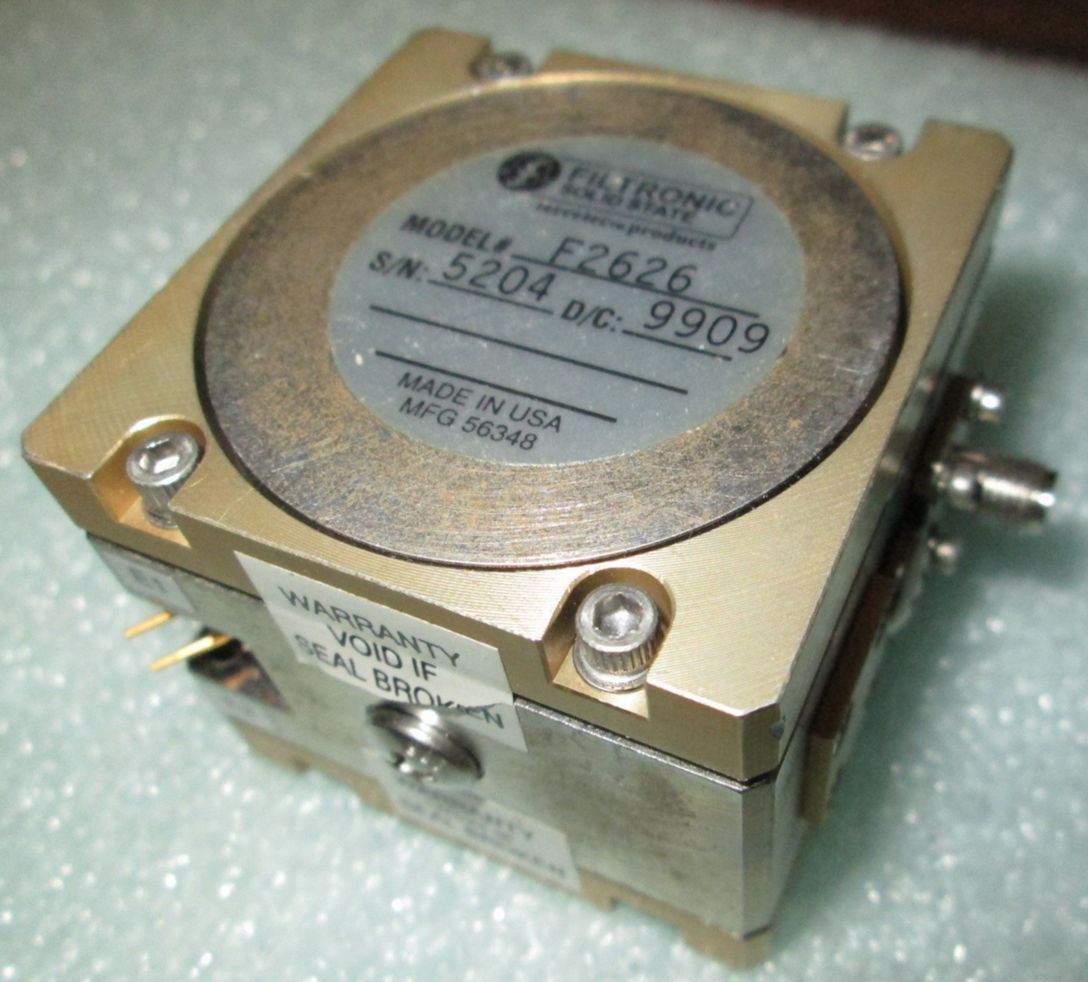 YIG Tunable Filter by Filtronic Ferretec