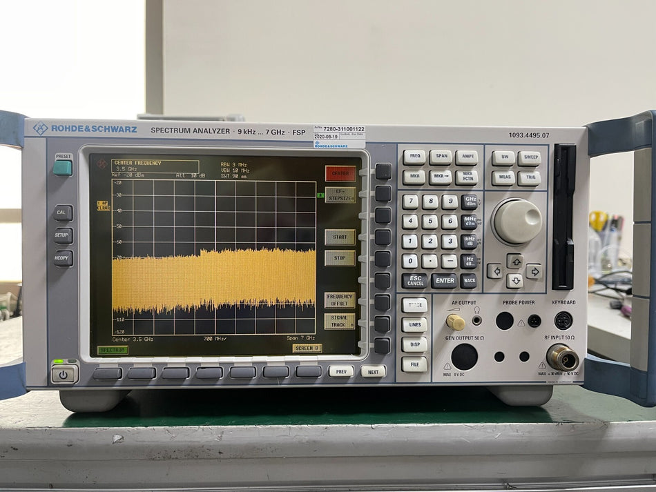 Rohde & Schwarz FSP7 Spectrum Analyzer 9 kHz - 7 GHz _ 0645 - XG eqpt