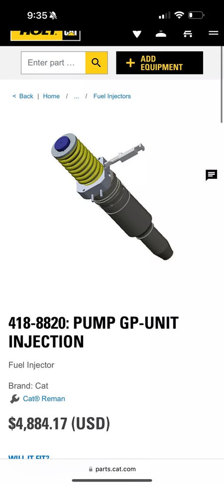 CAT 418-8820 Pump GP-Unit Injection (New)