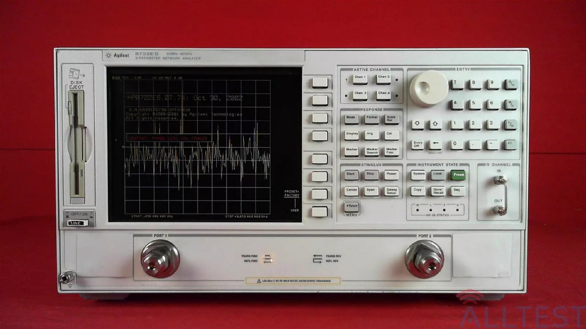 Agilent Keysight 8722ES 10 US39175790 Vector Network Analyzer