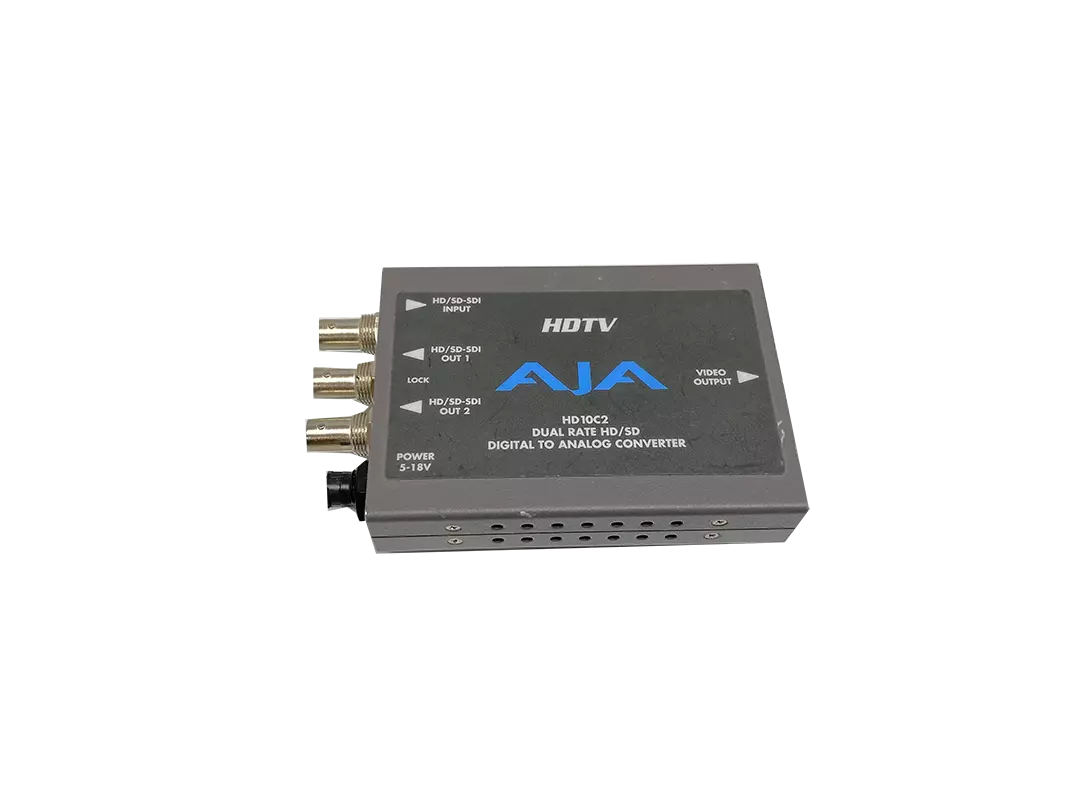 AJA HD10C2 HD/SD-SDI to Analog Converter with Power Adapter and Cable