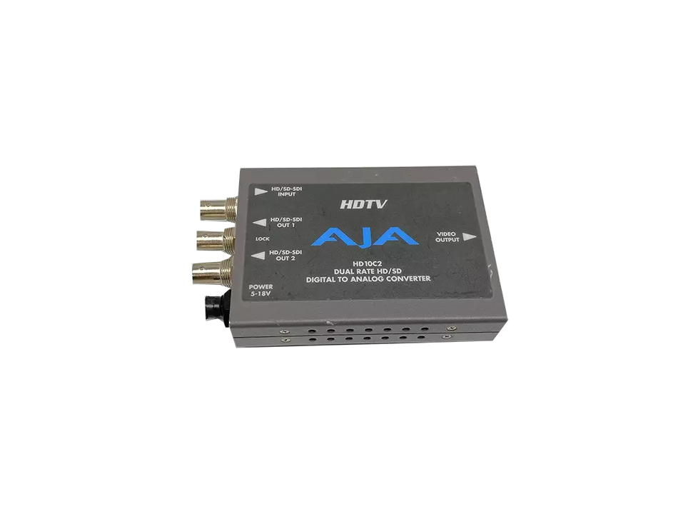 AJA HD10C2 HD/SD-SDI to Analog Converter with Power Adapter and Cable