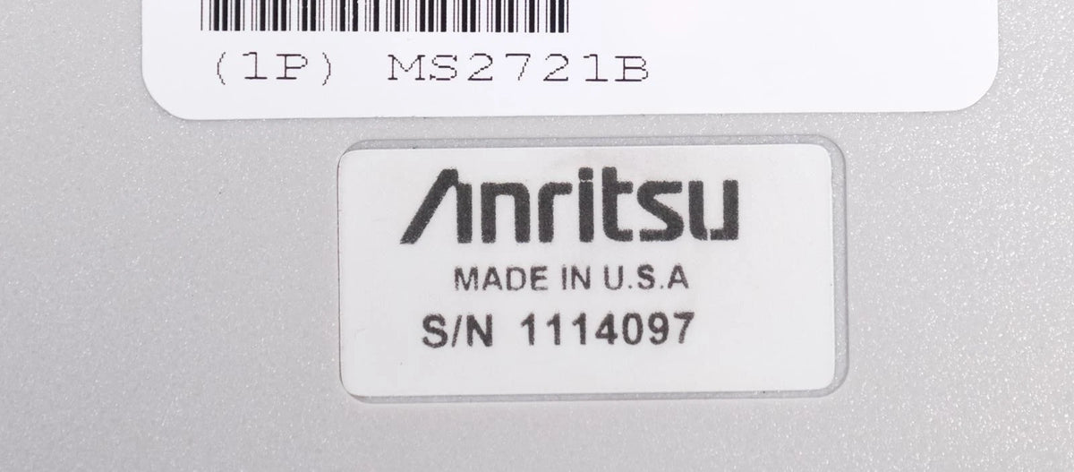Anritsu MS2721B Spectrum Analyzer 9kHz - 7.1GHz Opt 20 Tracking Generator w Case