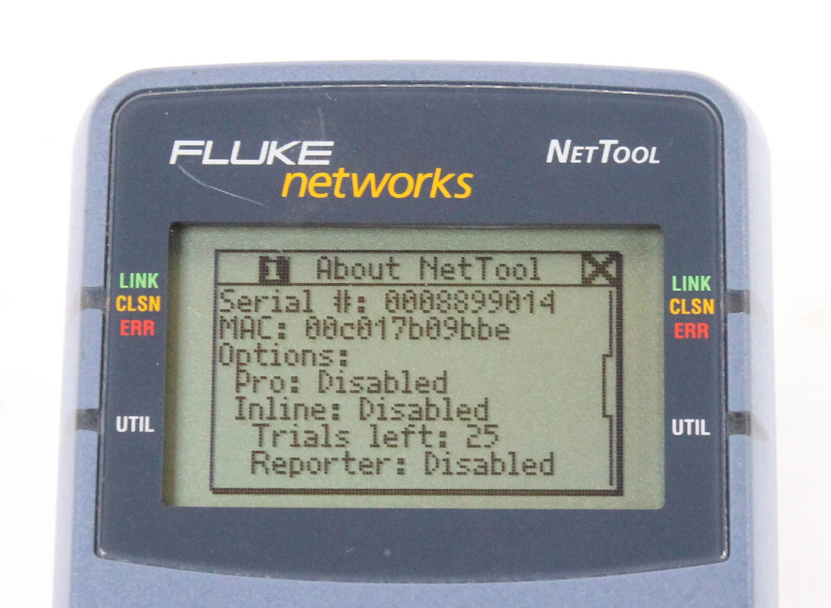 Fluke NetTool 10/100 Inline Network Connectivity Tester