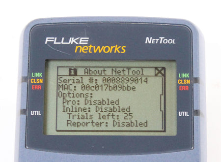 Fluke NetTool 10/100 Inline Network Connectivity Tester