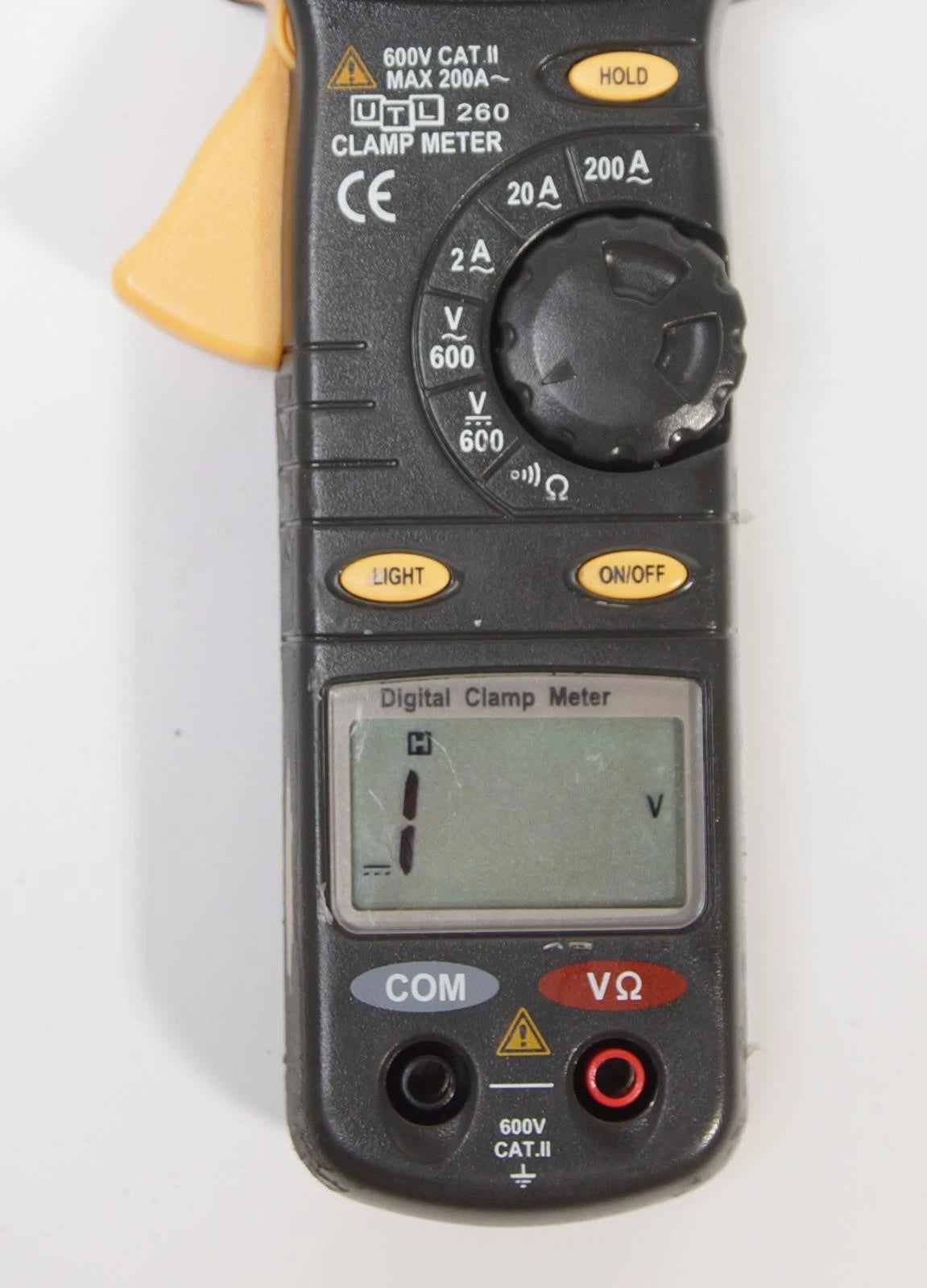 UEi UTL 260 Universal Trade Line AC Clamp Meter 600VAC/VDC 2A/20A/200A