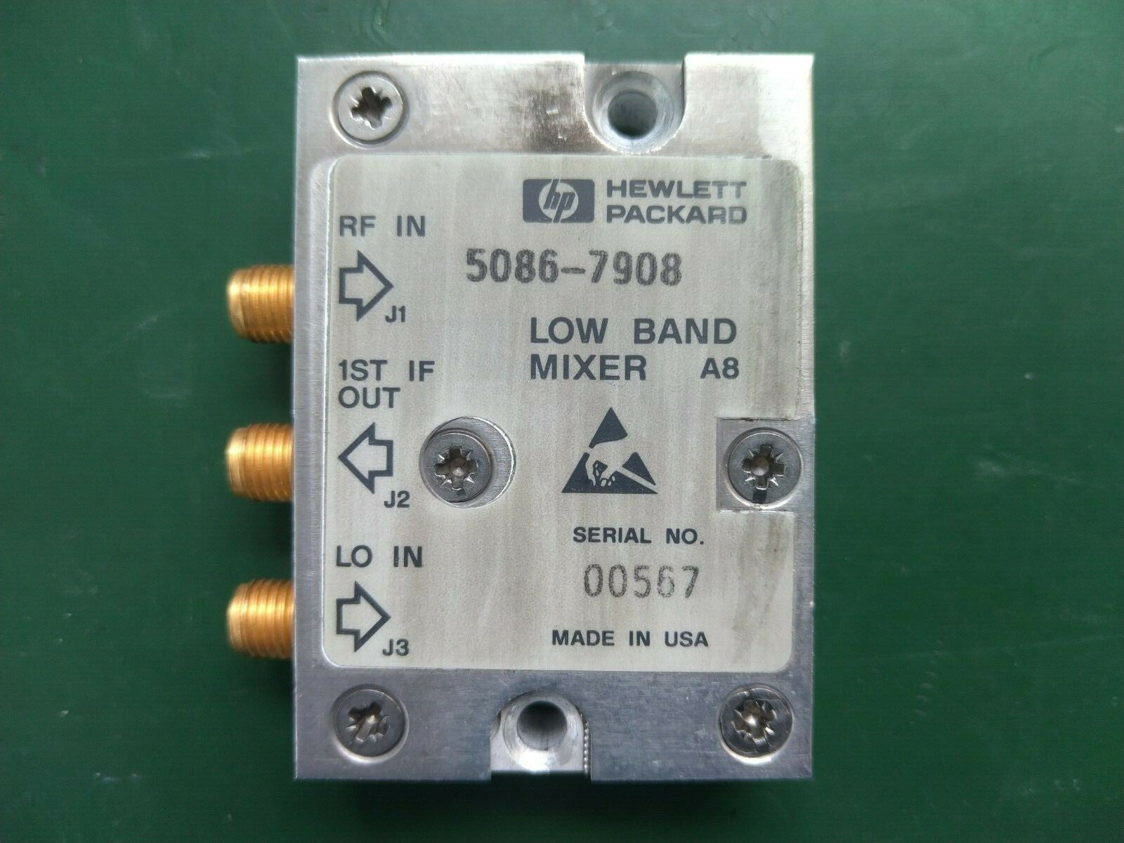 HP Agilent 5086-7748 , 5086-7908 Low Band Microwave Mixer for 856x series