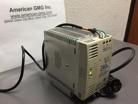 IDEC PS5R-SG24 AC-DC Power Supplier Input 100-240V 3.5A 240W Output w/Cables