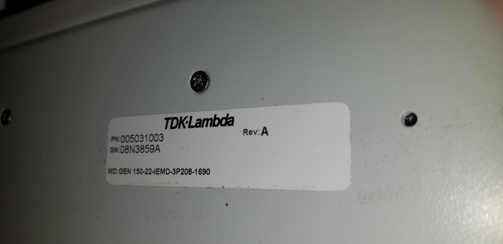 Adjustable 150 VDC Power Supply TDK Lambda