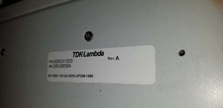 Adjustable 150 VDC Power Supply TDK Lambda