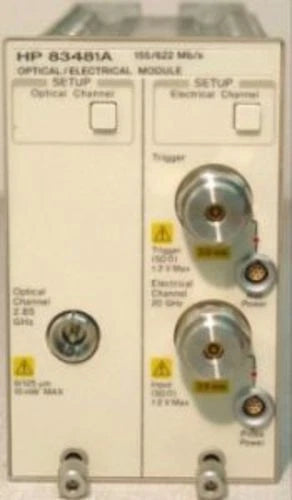 HP Agilent Keysight 83481A Dual Rate Optical/Electrical Plug-In Module