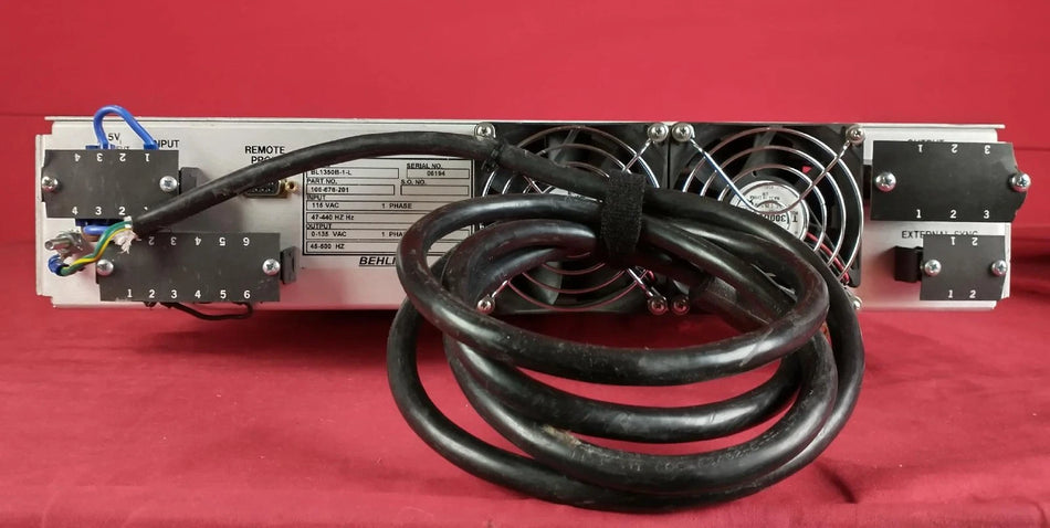 Behlman BL1350B-1-L 06194 AC Power Supply / Frequency Converter / Inverter