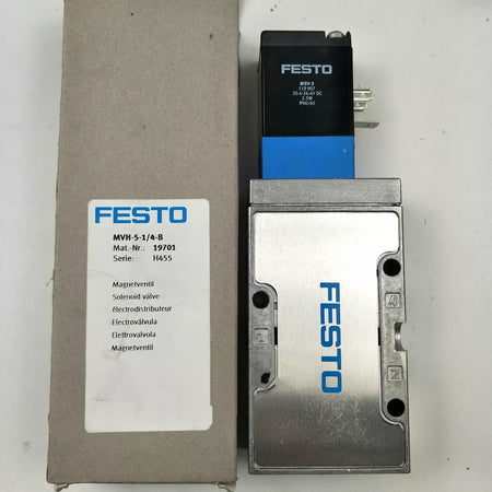 Festo MVH-5-1/4-B 19701 Solenoid Valve: Reliable Control Component