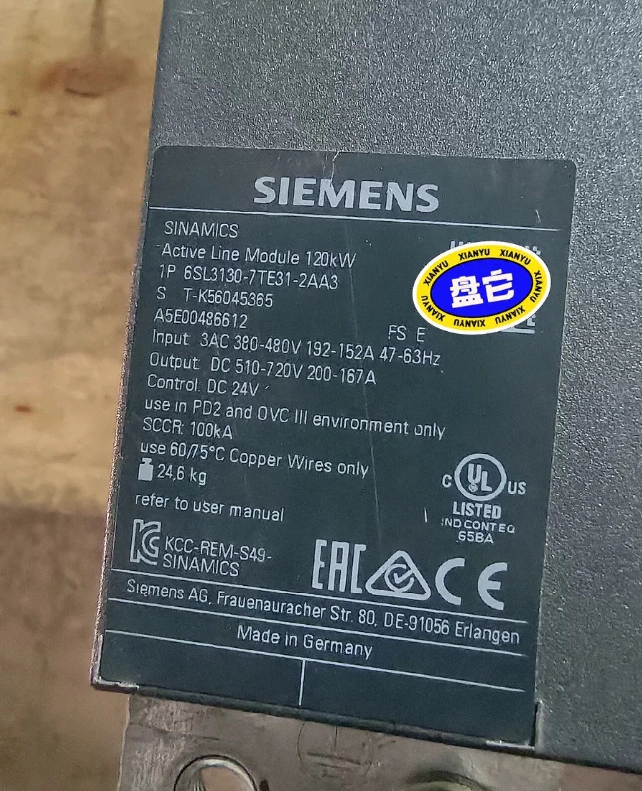 Siemens 6SL3130-7TE31-2AA3: Power Module for Efficient Drive Performance