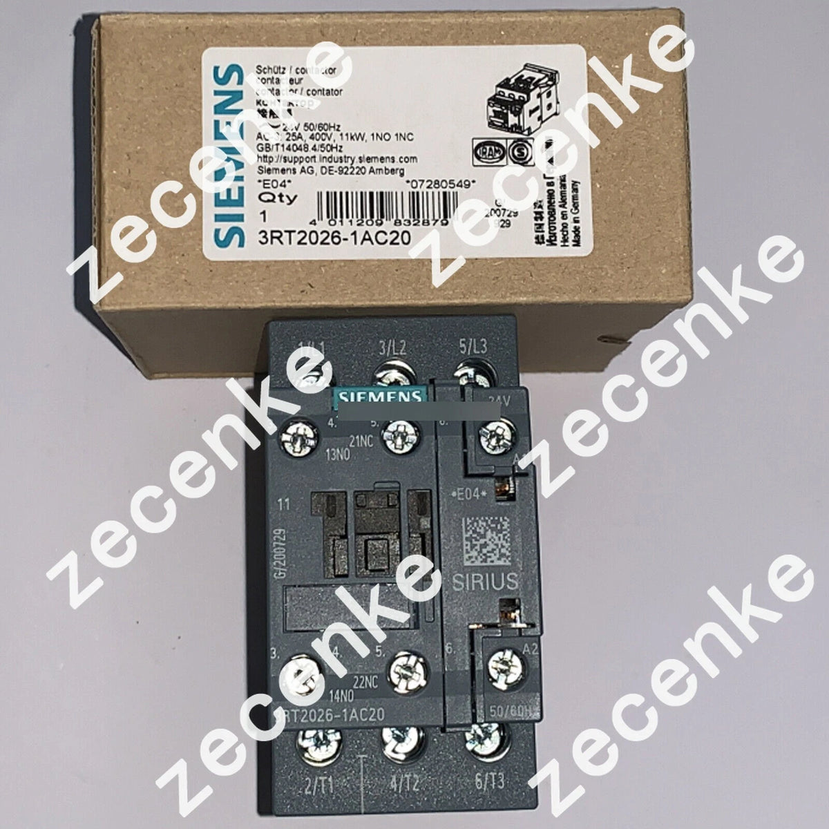 SIEMENS 3RT2026-1AC20 Contactor 1PC New