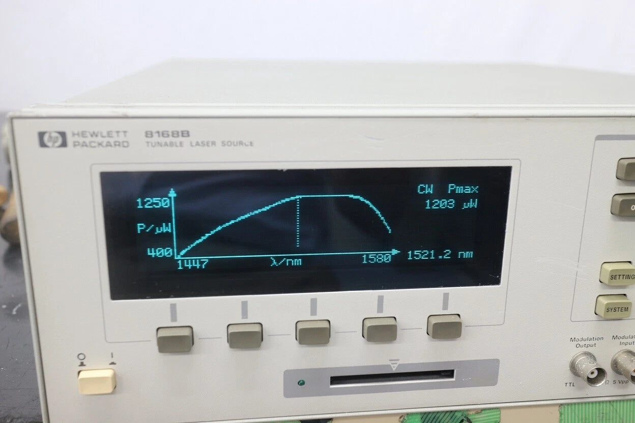 HP 8168B /021 1450-1550nm Tunable Laser Source