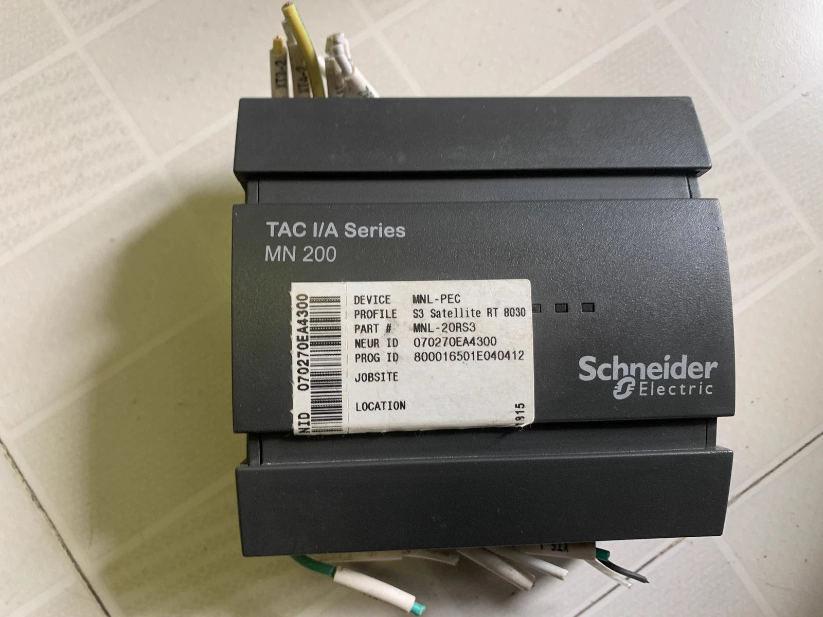 Invensys MNL-20RS3 Temperature Controller
