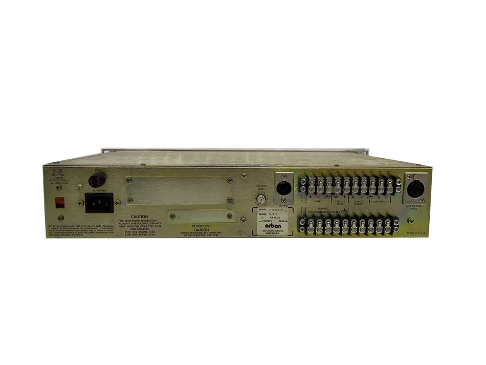 Orban 787A/E Programmable Mic Processor