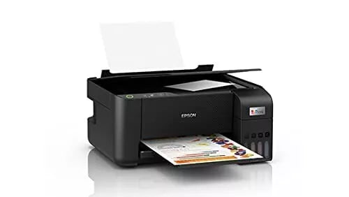 Epson EcoTank L3210 A4 All-in-One Wired Color Home Inkjet Printer - Black