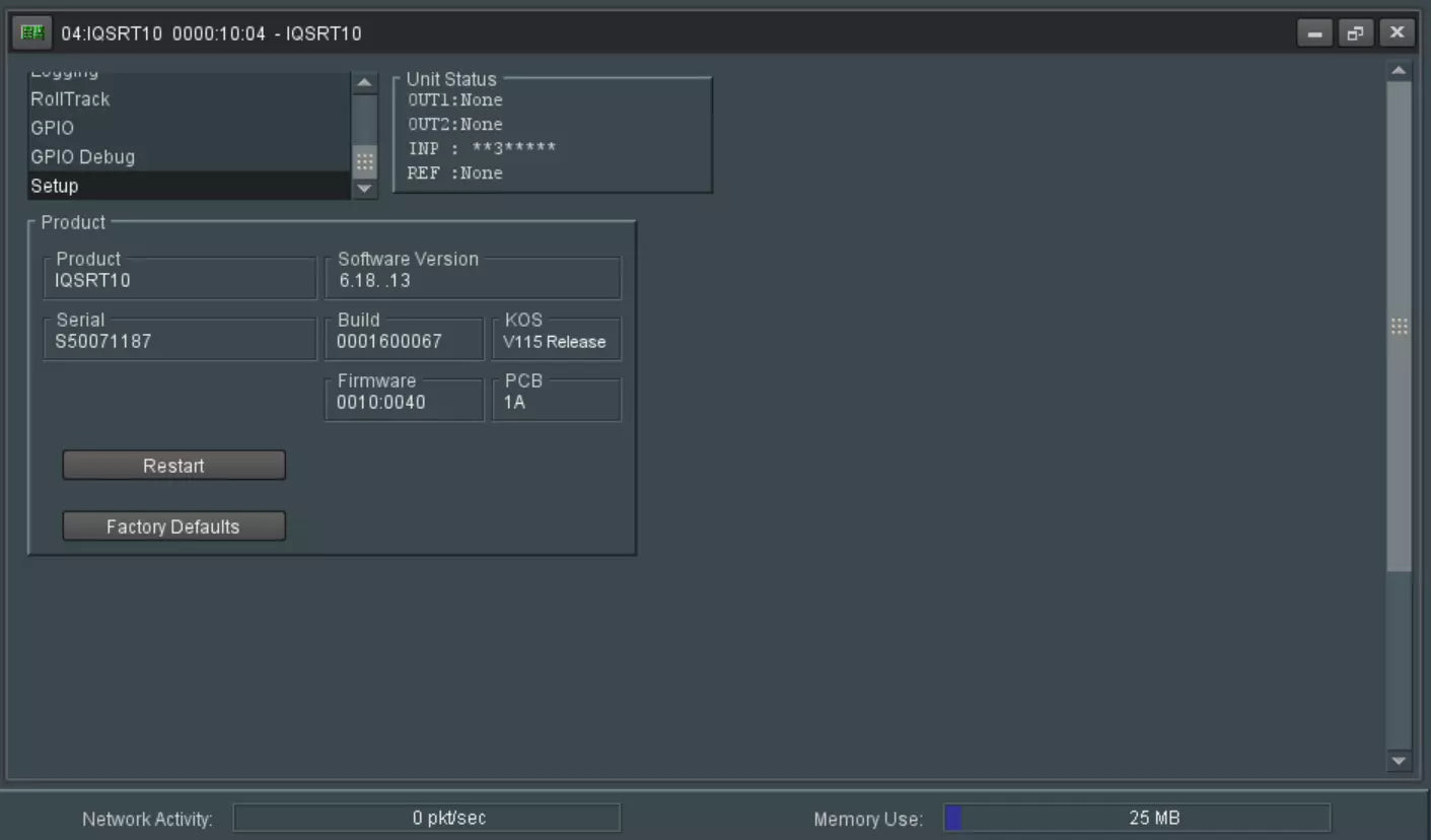 SNELL IQSRT10 HD/SD-SDI 8 x 2 Router with Back IQSRT1028-2A