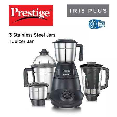 Prestige 750W Iris Plus Mixer Grinder with 4 Jars