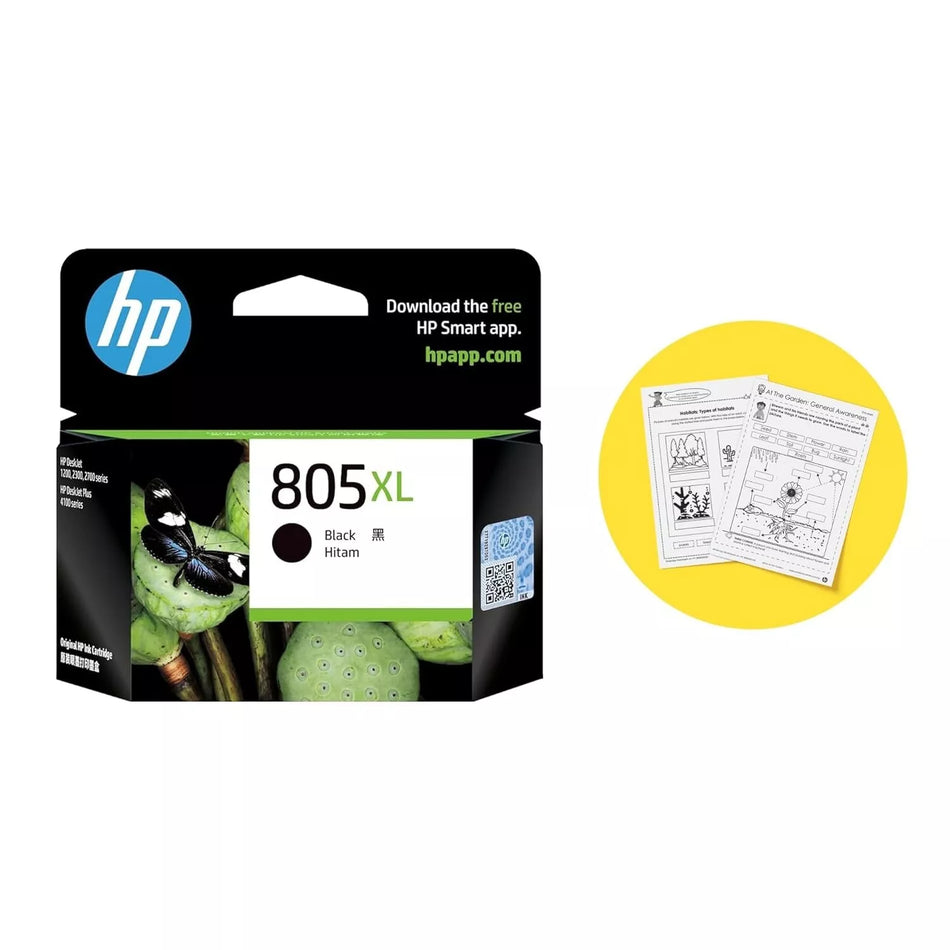 HP 805XL High Yield Black Original Ink Cartridge