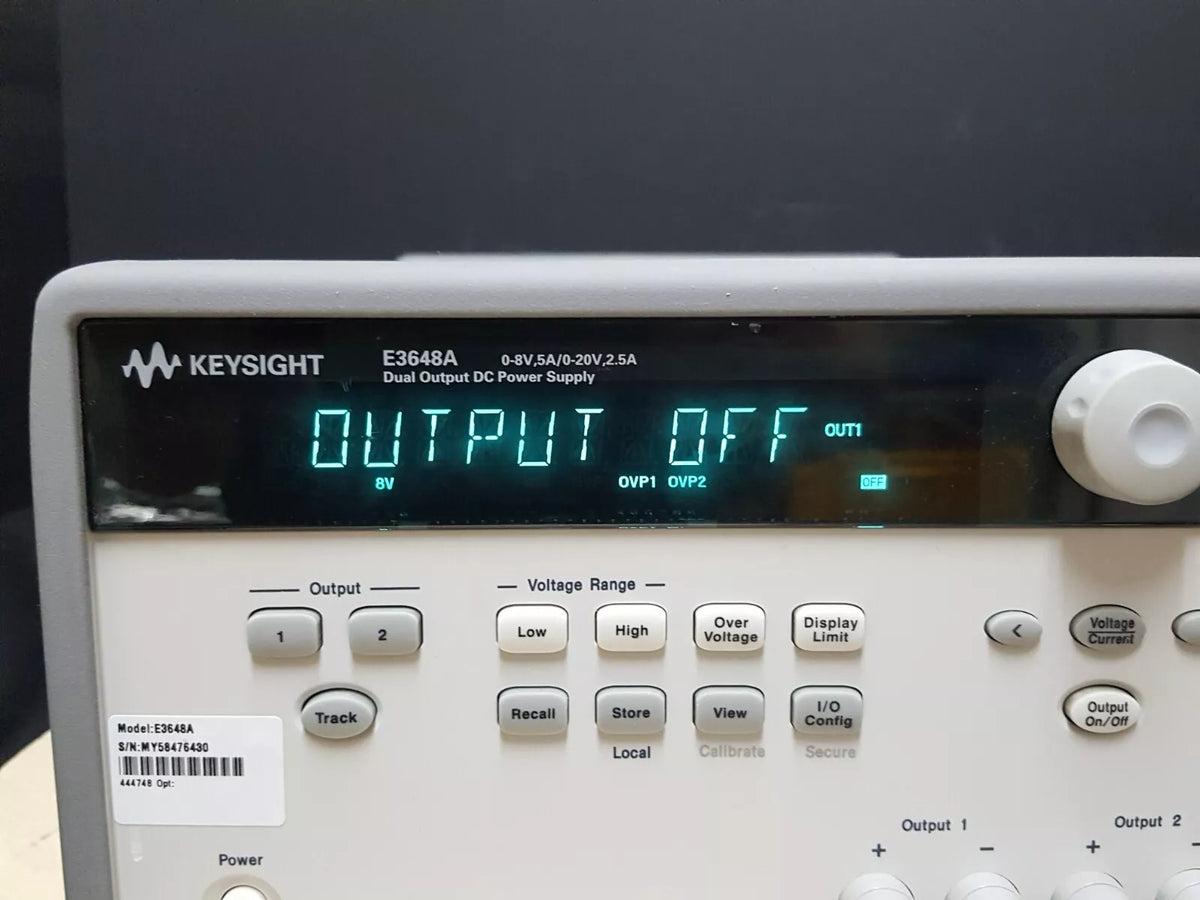 Keysight E3632A DC Power Supply 0-15V, 7A / 0-30V, 4A with Option 0E3 (6430)