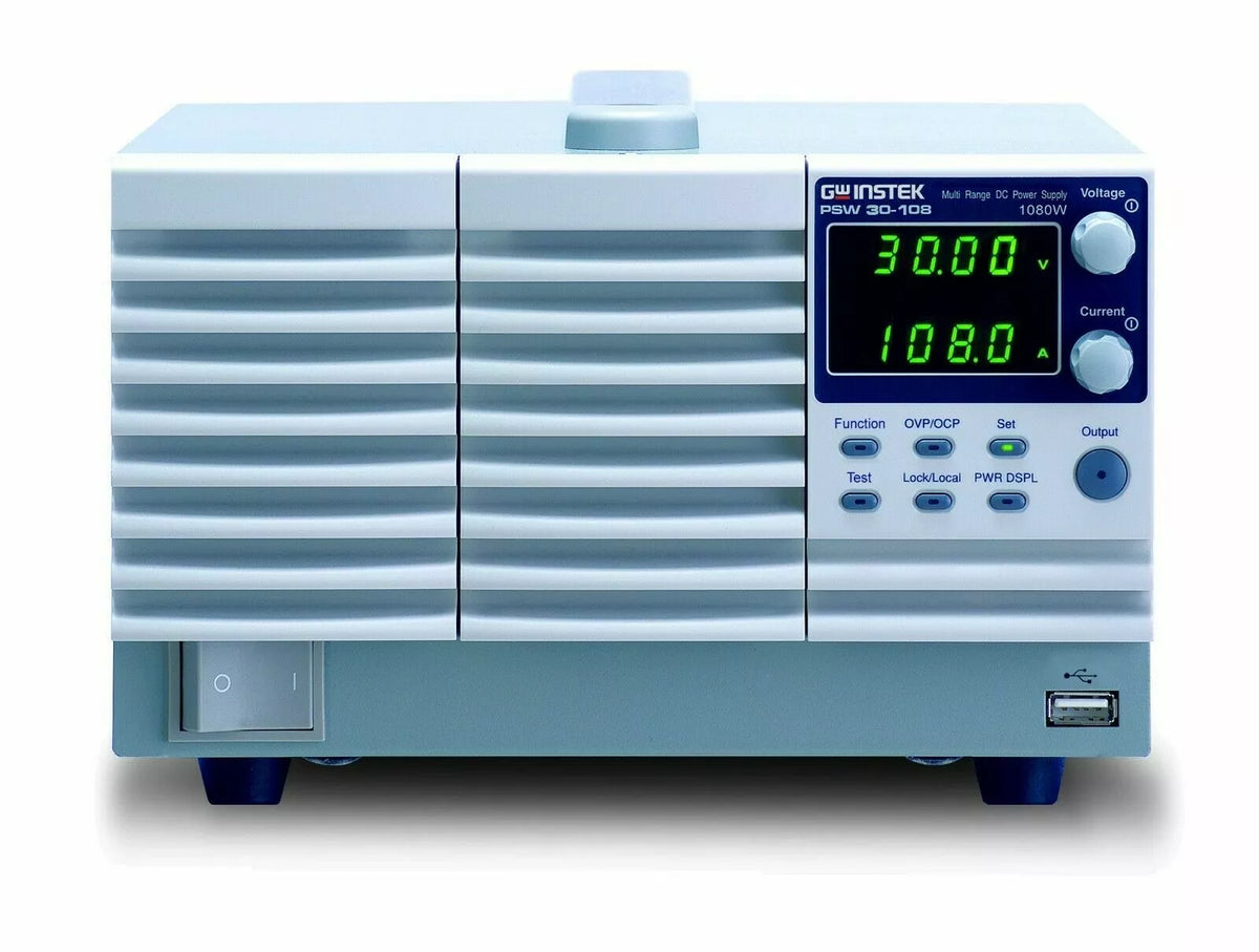 GW Instek PSW 30-108 Programmable DC AutoRange Power Supply 1080W, 0-30V, 0-108A - XG eqpt