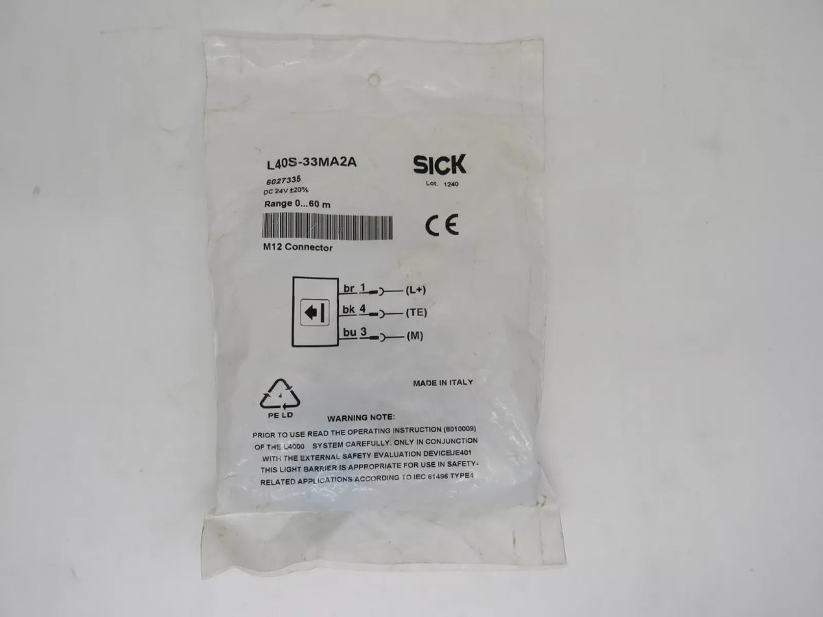 SICK L40S-33MA2A Metal Housing 6027335 L4000 Sender Range 60m