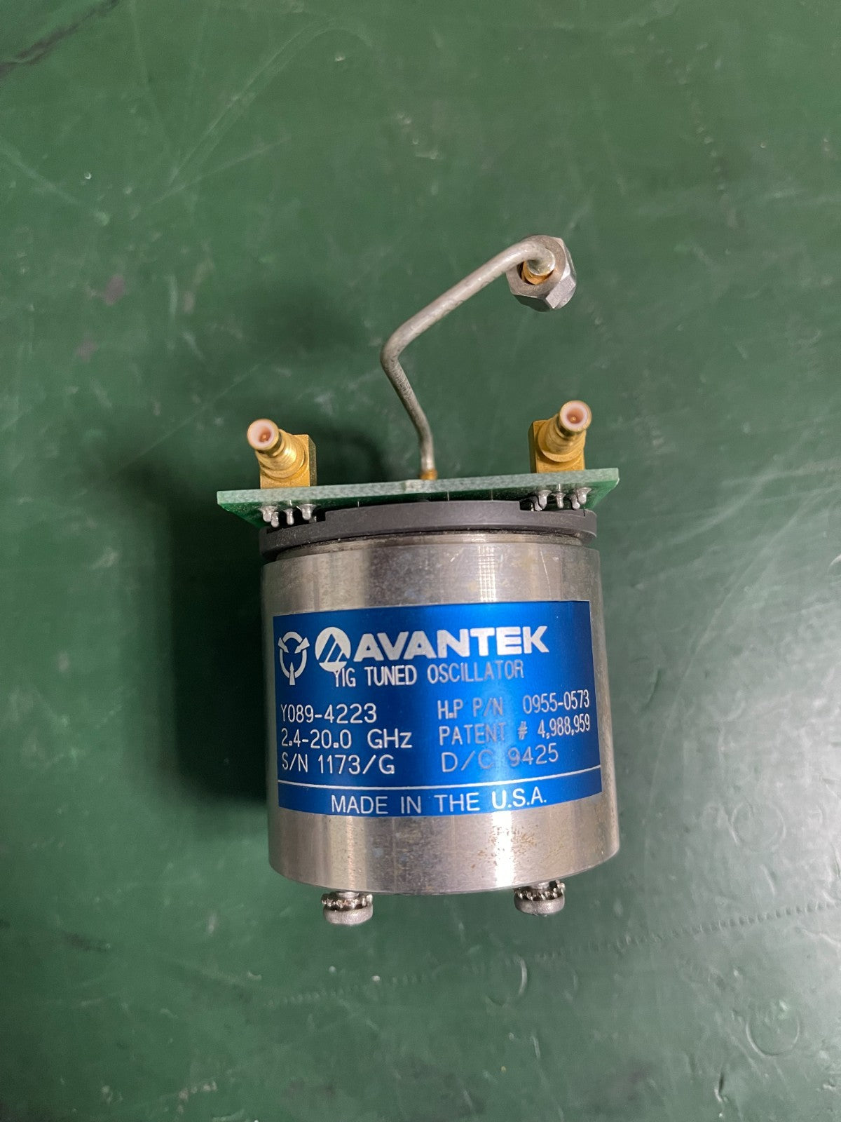HP Agilent 0955-0573 YIG Tuned Oscillator 2.4 - 20 GHz ,for 8720/8722 VNA series - XG eqpt