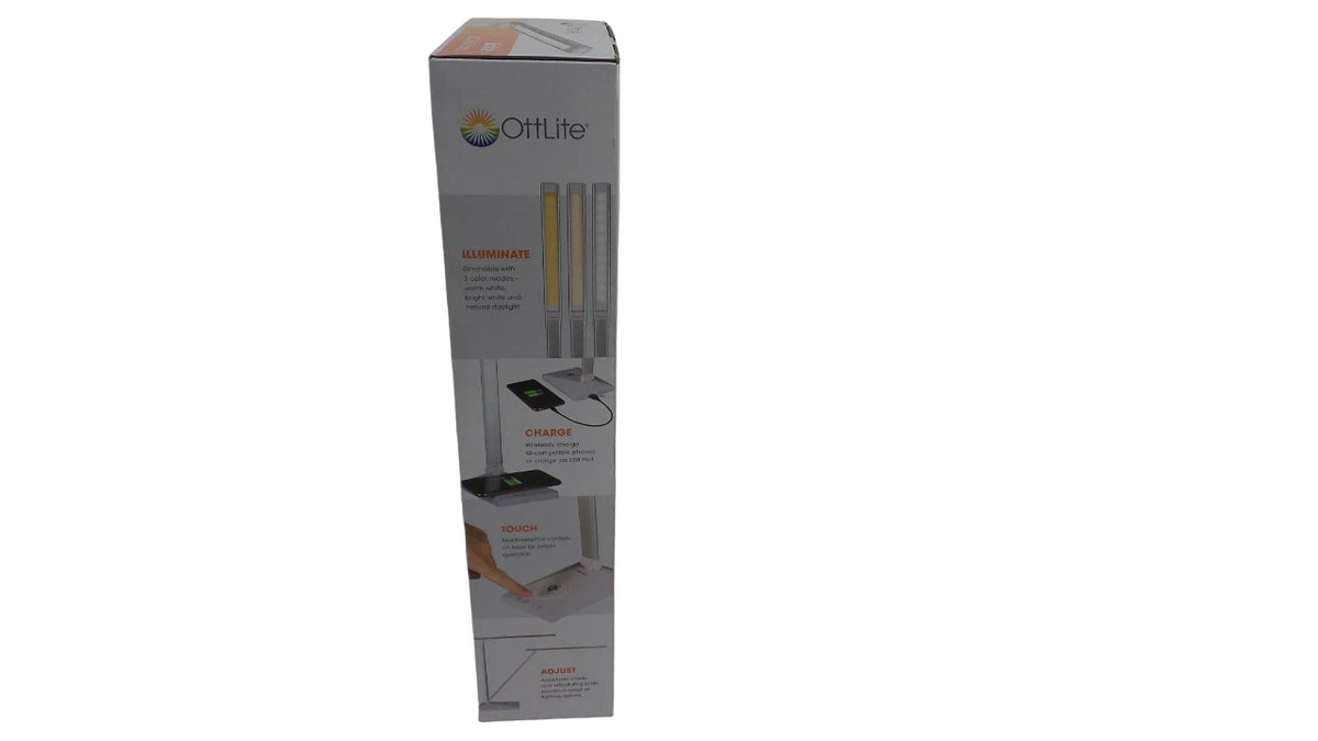 Lot of 3 Ottlite Entice LED Desk Lamp w/ Wireless Charging -Free Shipping