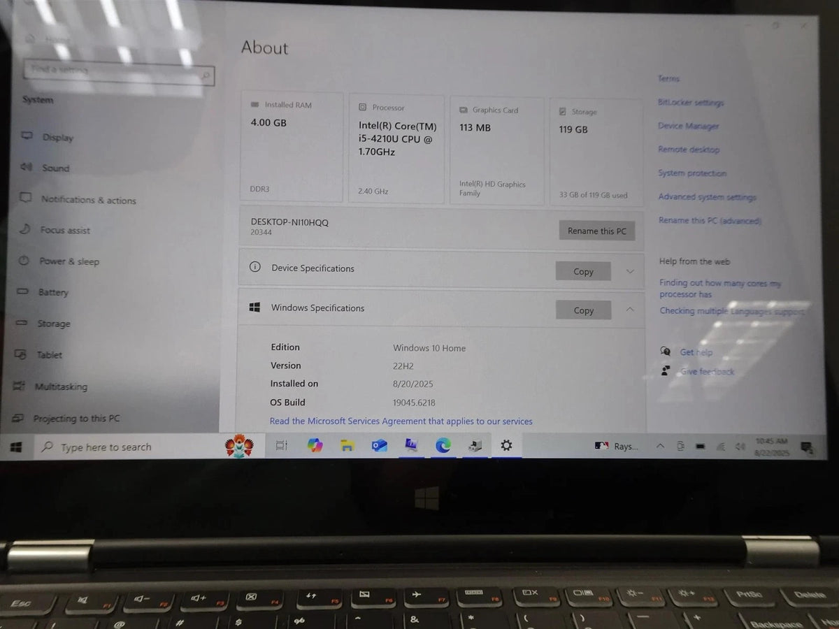 Lenovo Yoga 2 13 20344 Core i5-4210U 1.7GHz 4GB 128GB 13.3" Touchscreen