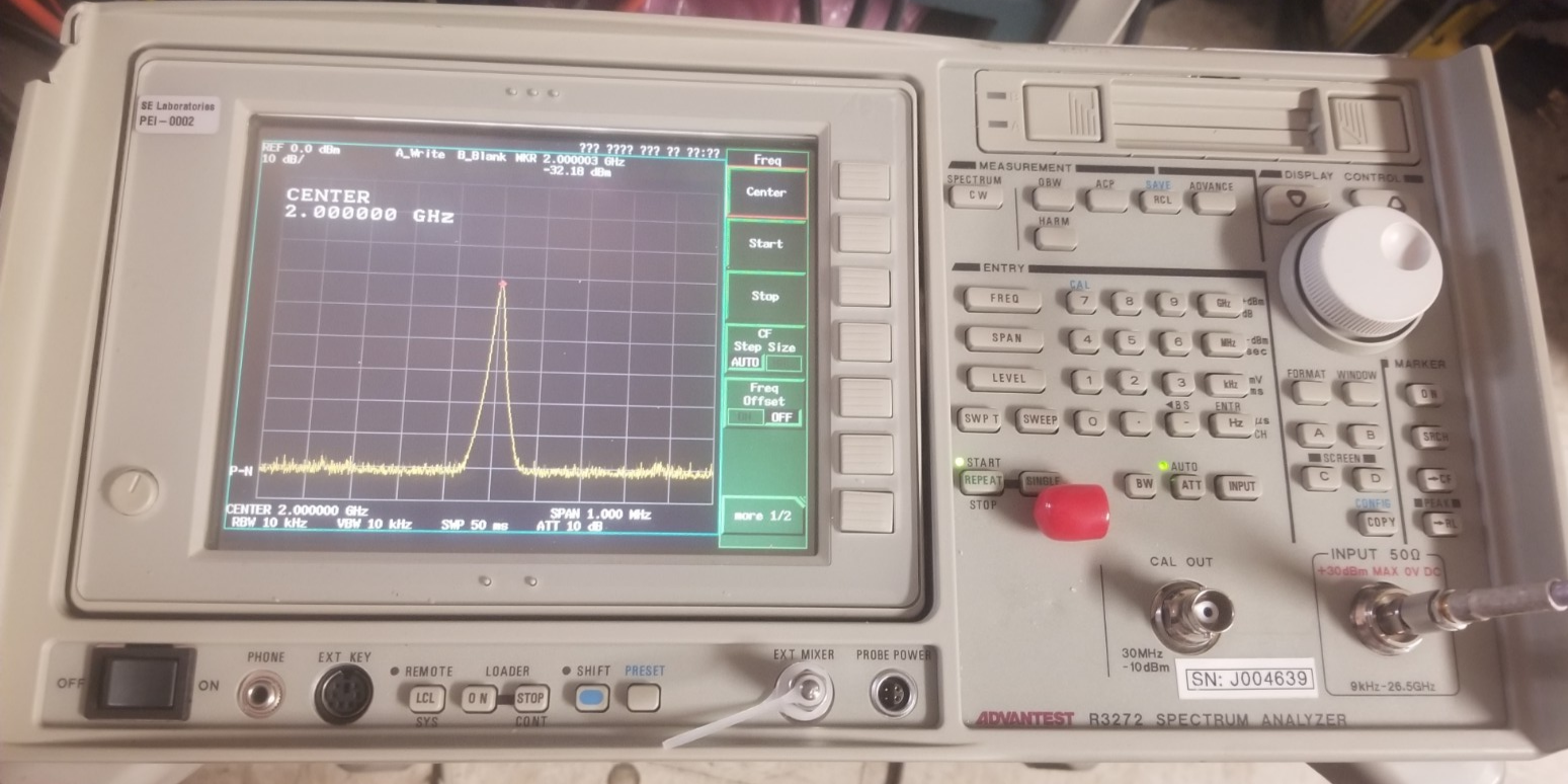 Advantest R3272 26.5GHz Spectrum Analyzer