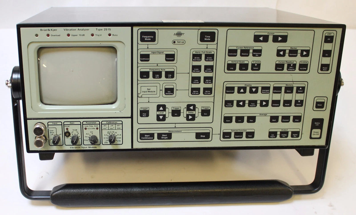 Bruel & Kjaer Vibration Analyzer Type 2515 w/ Carrying Case AS-IS