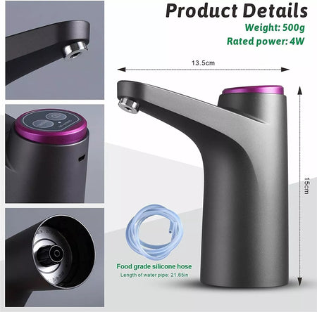 USB Rechargeable Automatic Water Dispenser Pump with Auto Shut-off