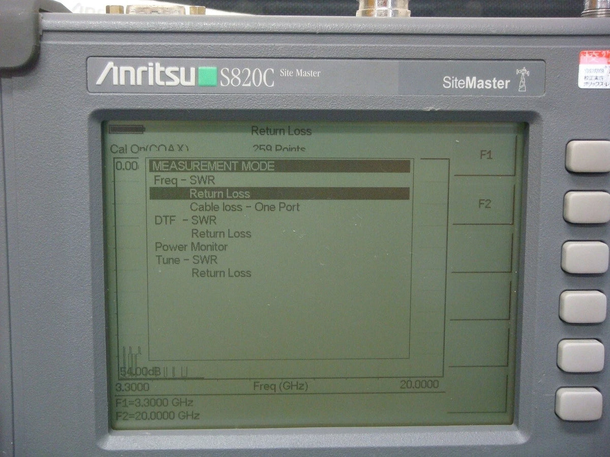 ANRITSU S820C 20GHz Handy SWR/Return Loss Analyzer